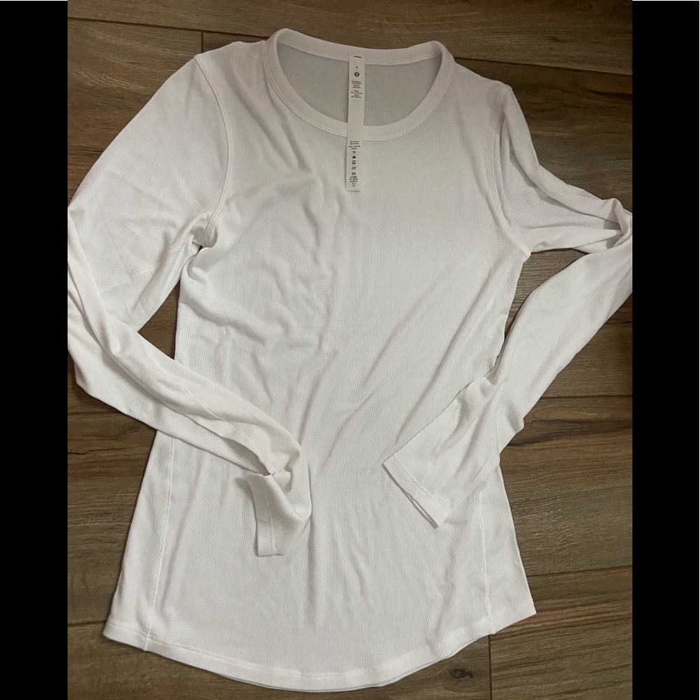 Lululemon long sleeve white top
